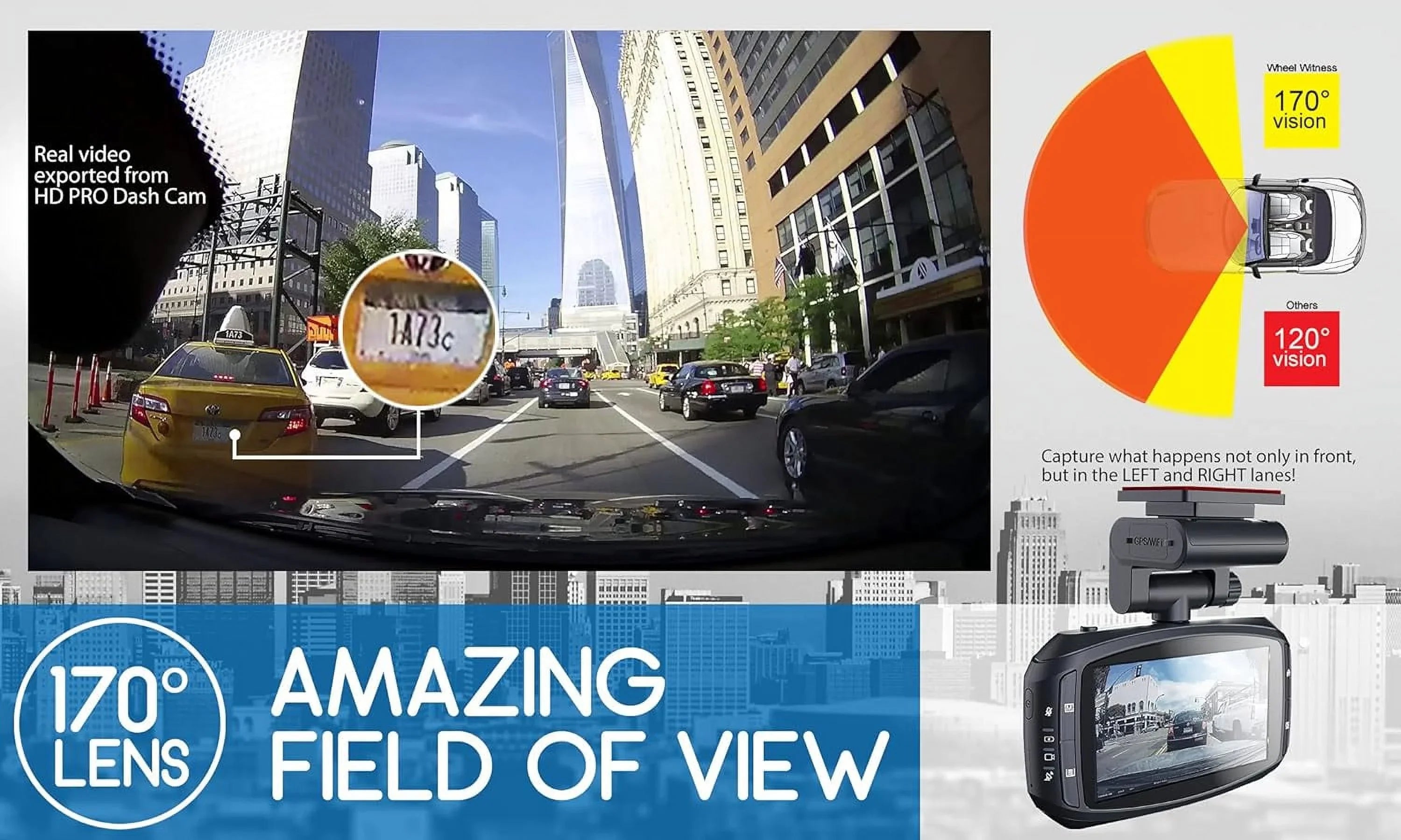 Open Box WheelWitness HD PRO Mark II Sony Starvis Dashboard Camera - BLACK