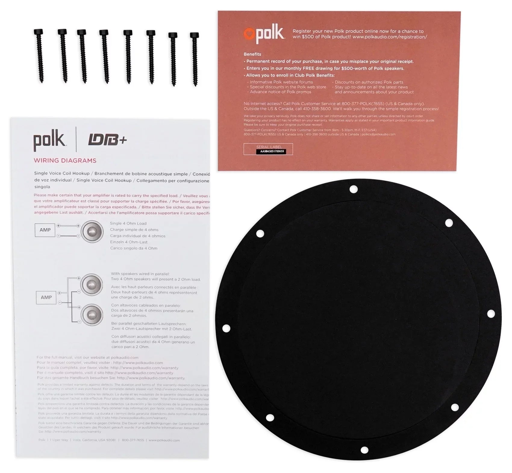 (2) Polk Audio DB842DVC 8” 1500 Watt Dual 4-Ohm Car Audio Subwoofer Sub+Rockmat