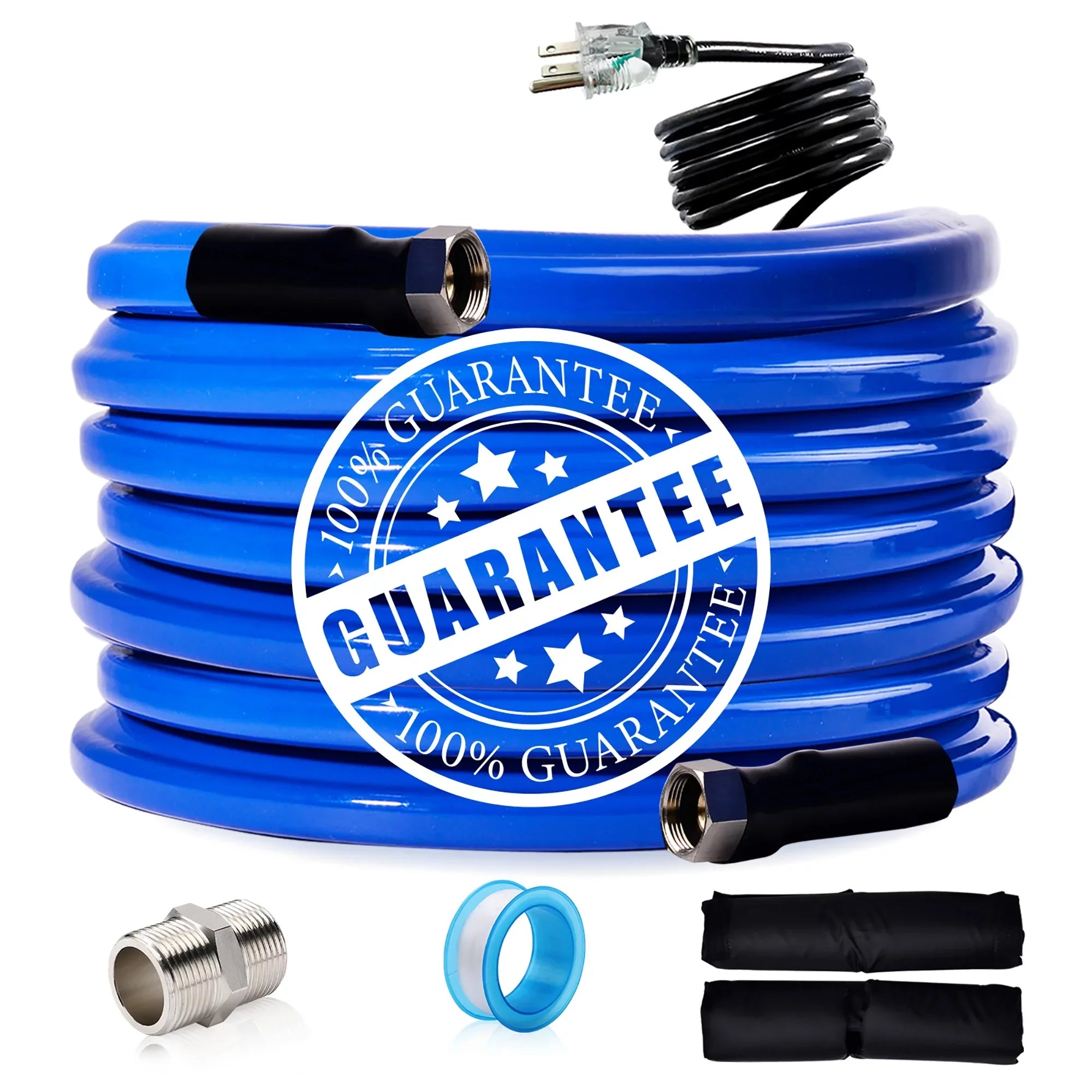 15 FT Heated Water Hose RV Outdoor Drinking Water Hose Freeze Protection Down to -45 F RV Trailer