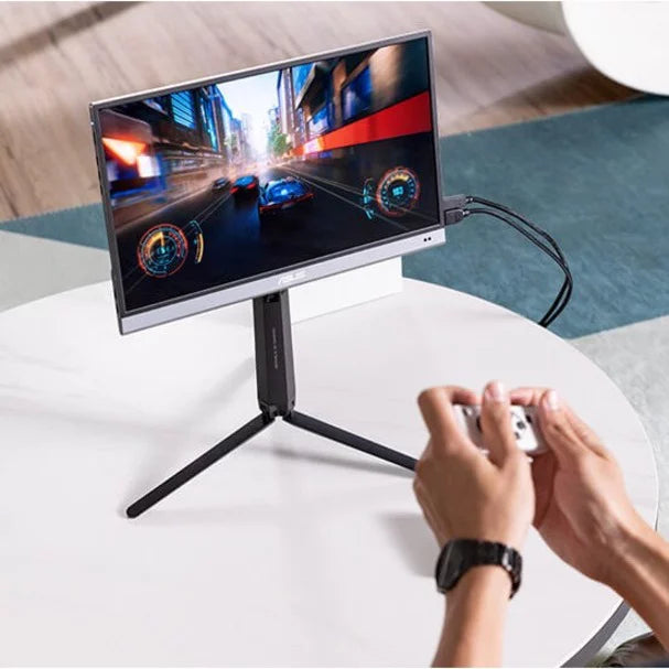 ASUS ZenScreen OLED MQ16AH Portable Monitor - 15.6-inch FHD (1920 x 1080), OLED, 100% DCI-P3, 1 ms Response Time, Delta E < 2, HDR-10, USB Type-C, Mini HDMI, Proximity Sensor, Smart Case, Flicker Free
