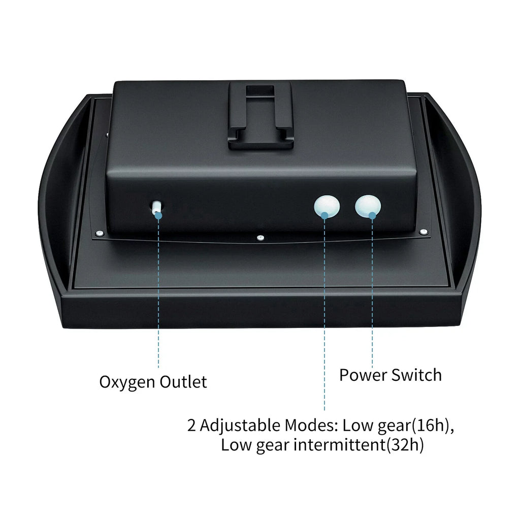 moobody 6V 2W Plug-in Solar Oxygen Pump with 8.2ft Pipe 2 Air Bubble Stones Fish Oxygenator Aquarium Oxygen Aerator Air Pump Fishing Aerator Garden Fish Pool Pond