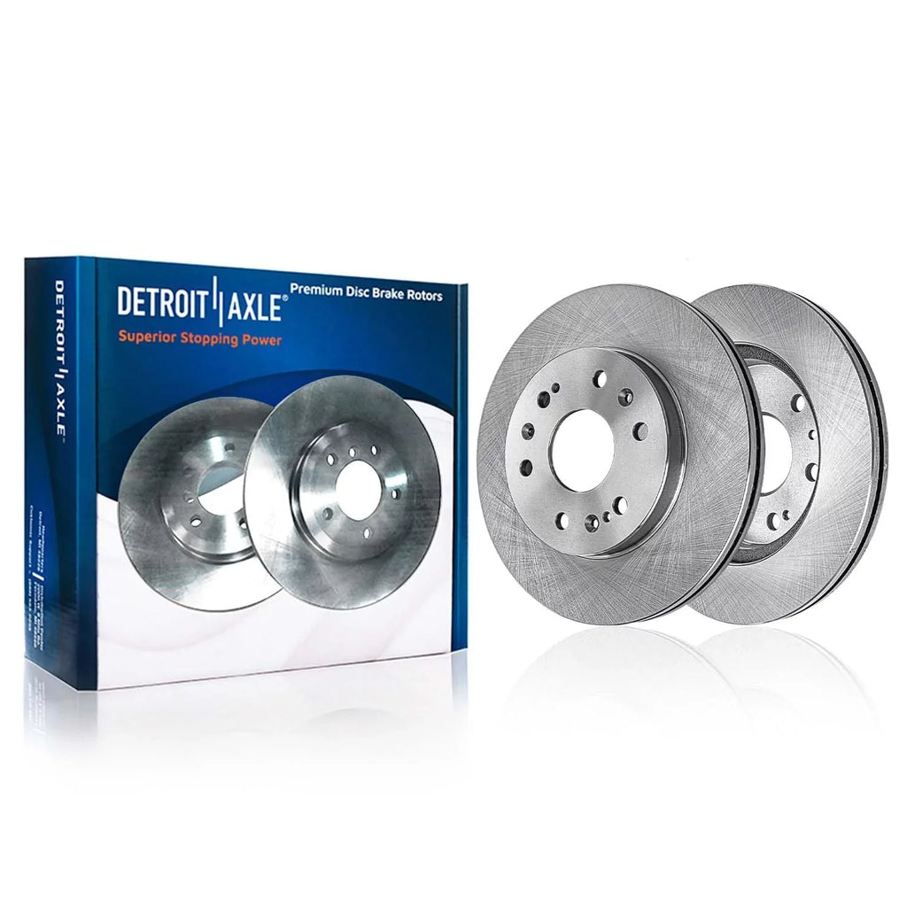 Detroit Axle - Brake Kit Chevy GMC Silverado Sierra 1500 Tahoe Suburban Yukon XL Cadillac Escalade ESV Brake Rotors Ceramic Brakes Pads Front and Rear Replacement