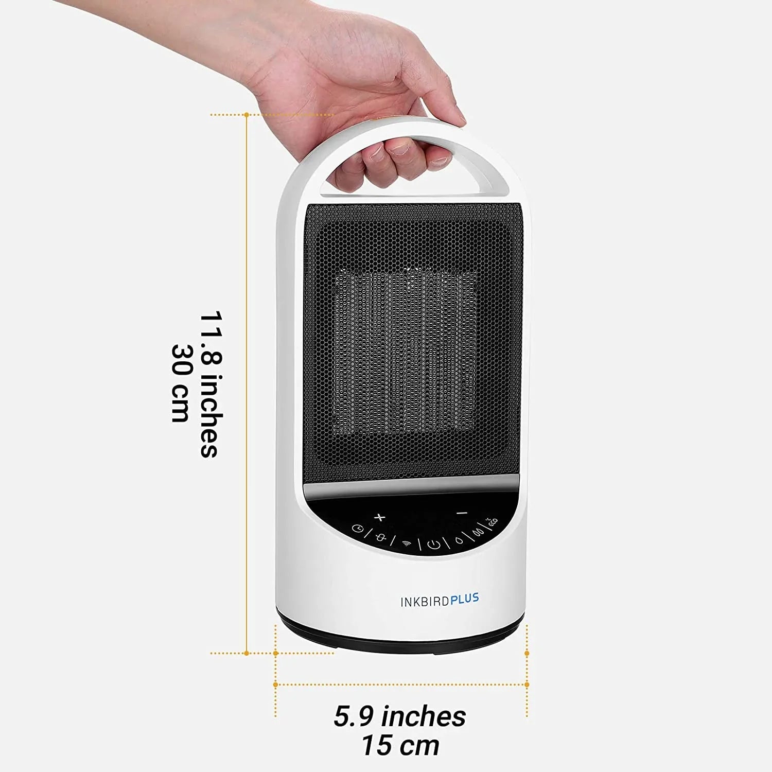 INKBIRDPLUS 1500W Portable WiFi Space Heater with 24 Hours Timer, 3 Modes, Overheating &Tip-over Protection Support Alexa, Bedroom, Office and Indoor Use
