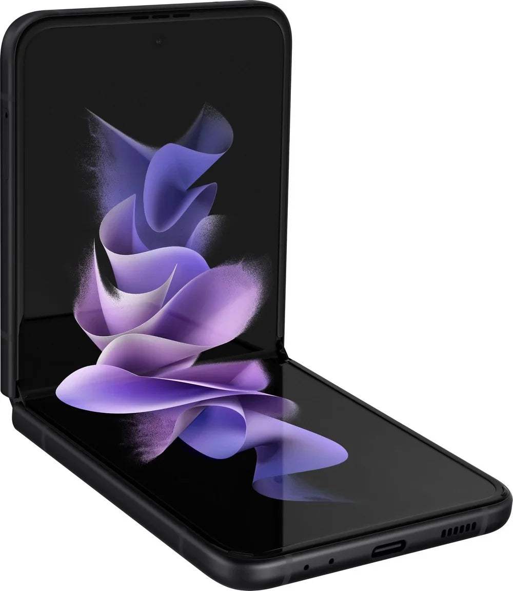 Pre-Owned Samsung Galaxy Z Flip3 5G Smartphone, Spectrum Only,128 GB Storage + 8 GB RAM, Phantom Black (Refurbished: Good)