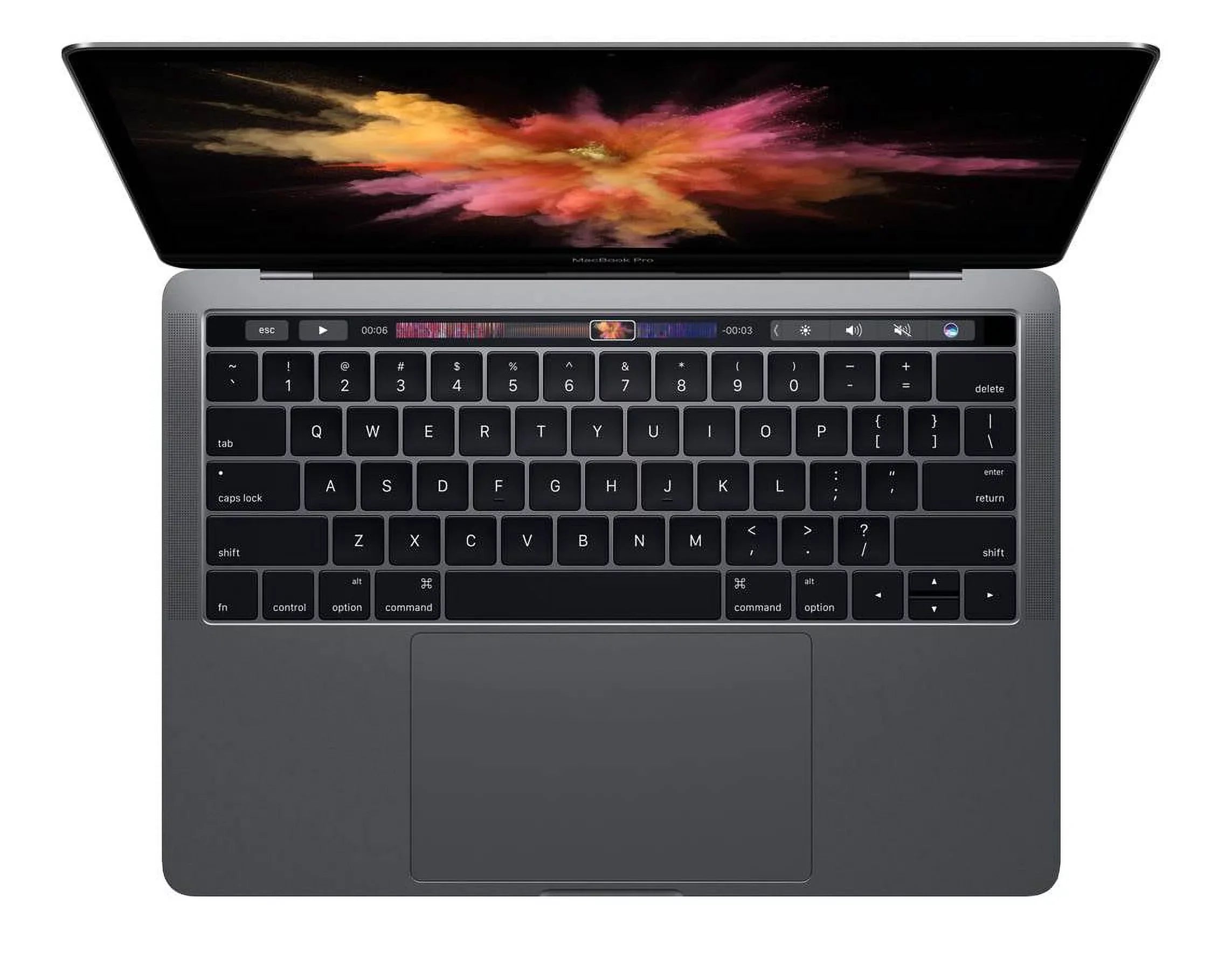 Apple A Grade Macbook Pro 15.4-inch (Retina DG, Space Gray, Touch Bar) 2.8Ghz Quad Core i7 (Mid 2017) MPTR2LL/A 64GB SSD 16GB Memory 2880x1800 Display Mac OS Sierra Power Adapter Included