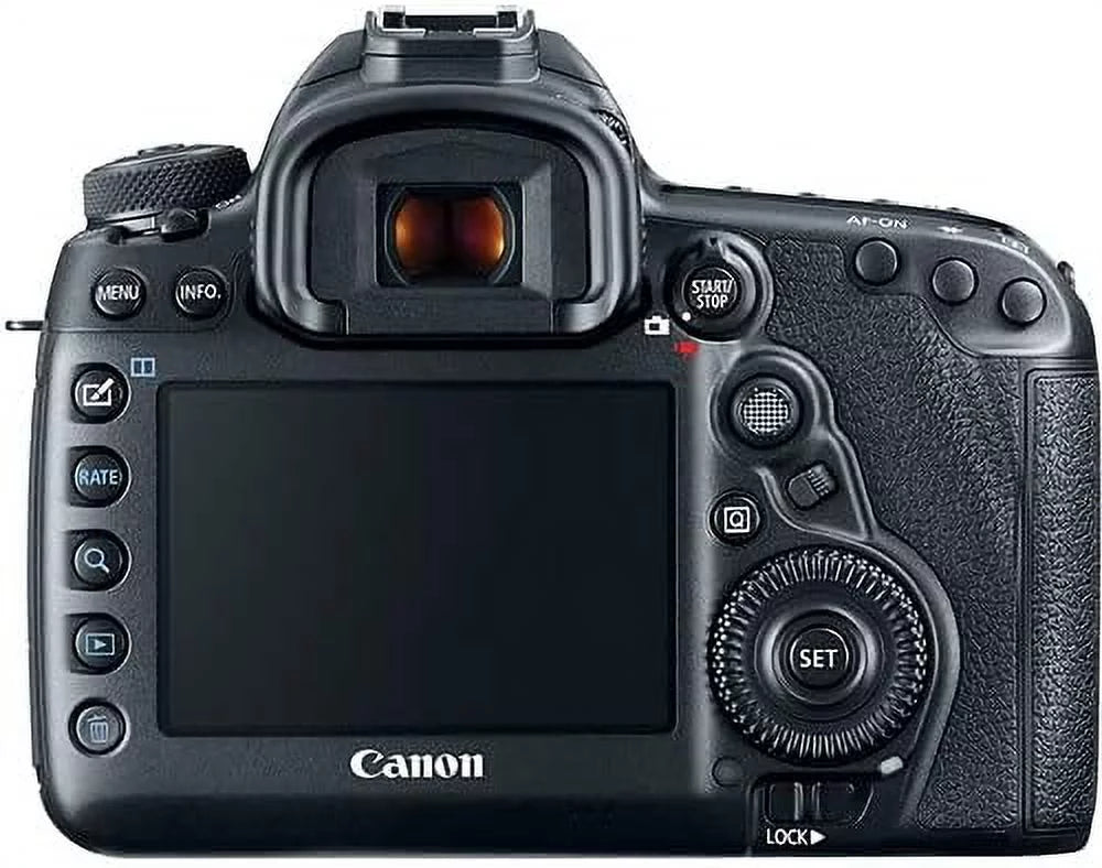 Canon EOS 5D Mark IV DSLR Camera w/ 24-105mm USM Lens Bundle + Canon EF 75-300mm III Lens, Canon 50mm f/1.8, 500mm Lens & 650-1300mm Lens + Backpack + 128GB Memory + Monopod + Professional Bundle