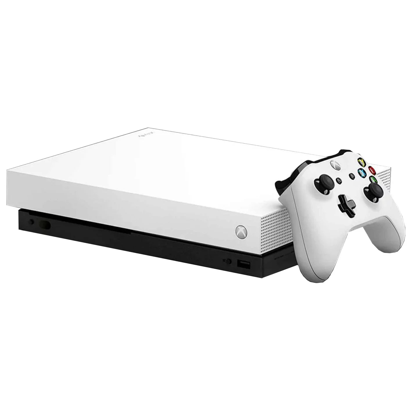Microsoft Xbox One X 1TB Gaming Console White with 2 Controller Included BOLT AXTION Bundle Like New