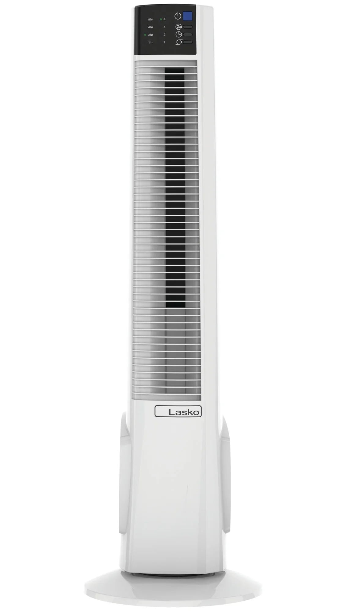 Lasko 39" 4-Speed Oscillating Hybrid Tower Fan with Timer and Remote, White, T38400, New