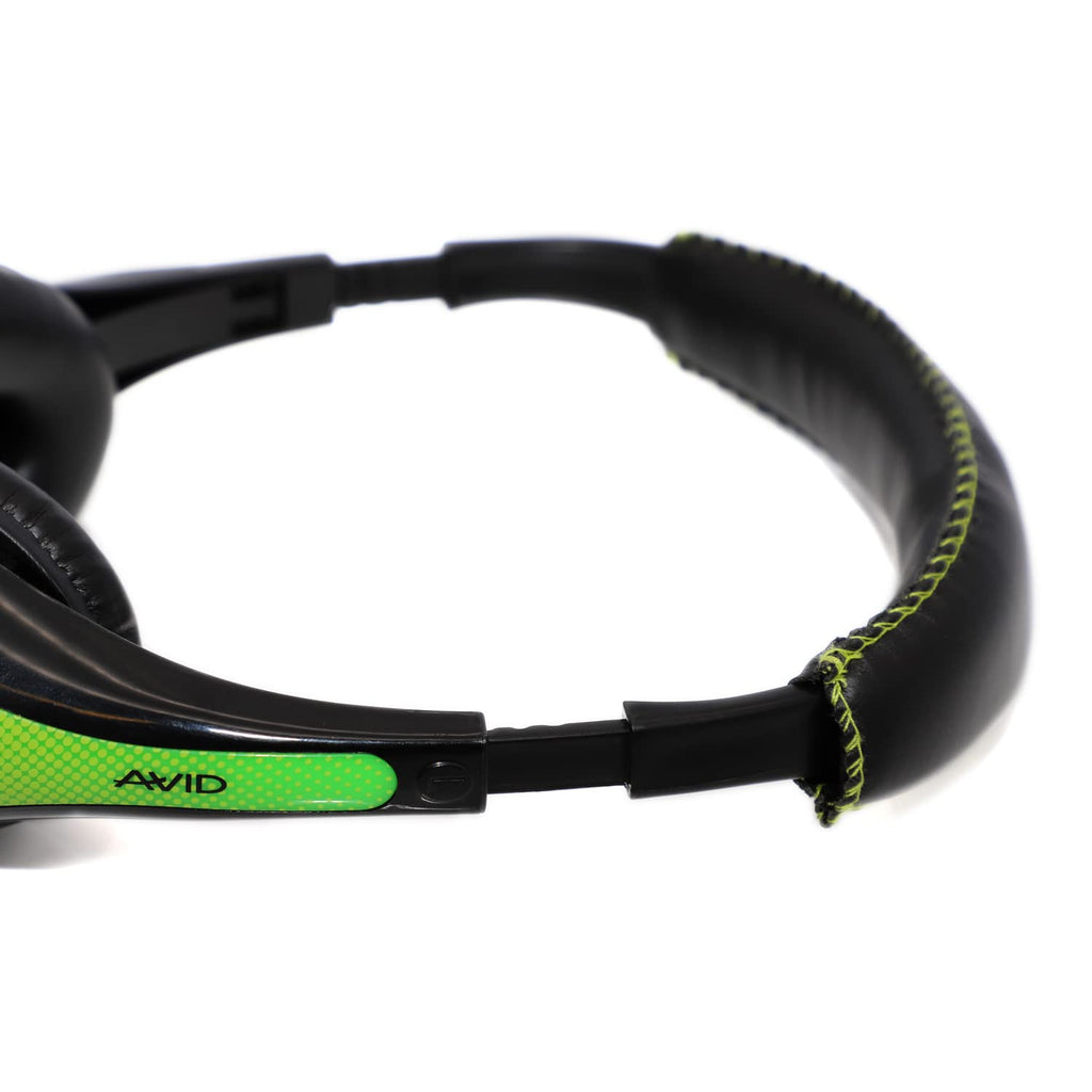 Avid Products AE-36 Headset in Green with Adjustable Boom Microphone for School, Classroom, Education, Testing and Assessment (100 Pack)