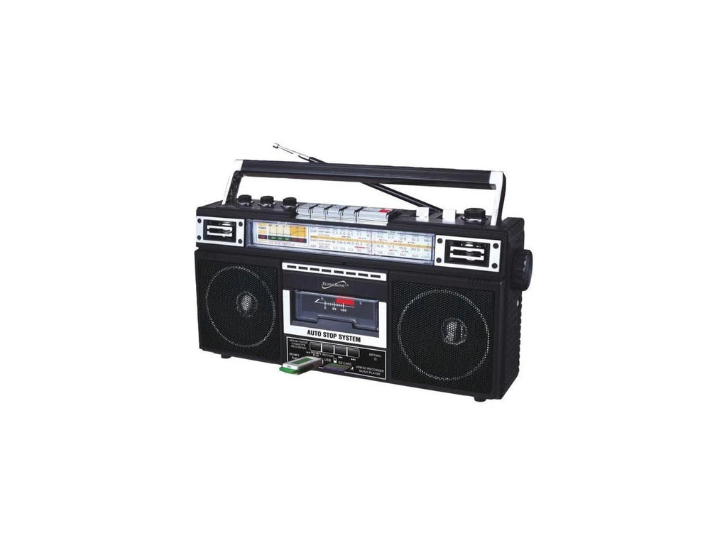 Supersonic Portable AM/FM Radio, Black, SC-3201BT-BK