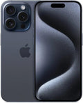 Apple iPhone 15 Pro, 1TB, Blue Titanium - Unlocked (GSM Only) (Renewed)
