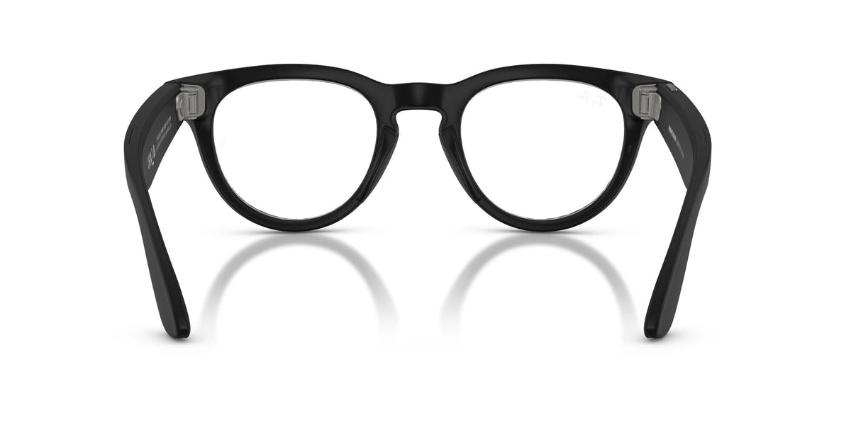 Meta Ray-Ban (Gen 2) Headliner Smart AI Glasses, Shiny Black, Green Lenses