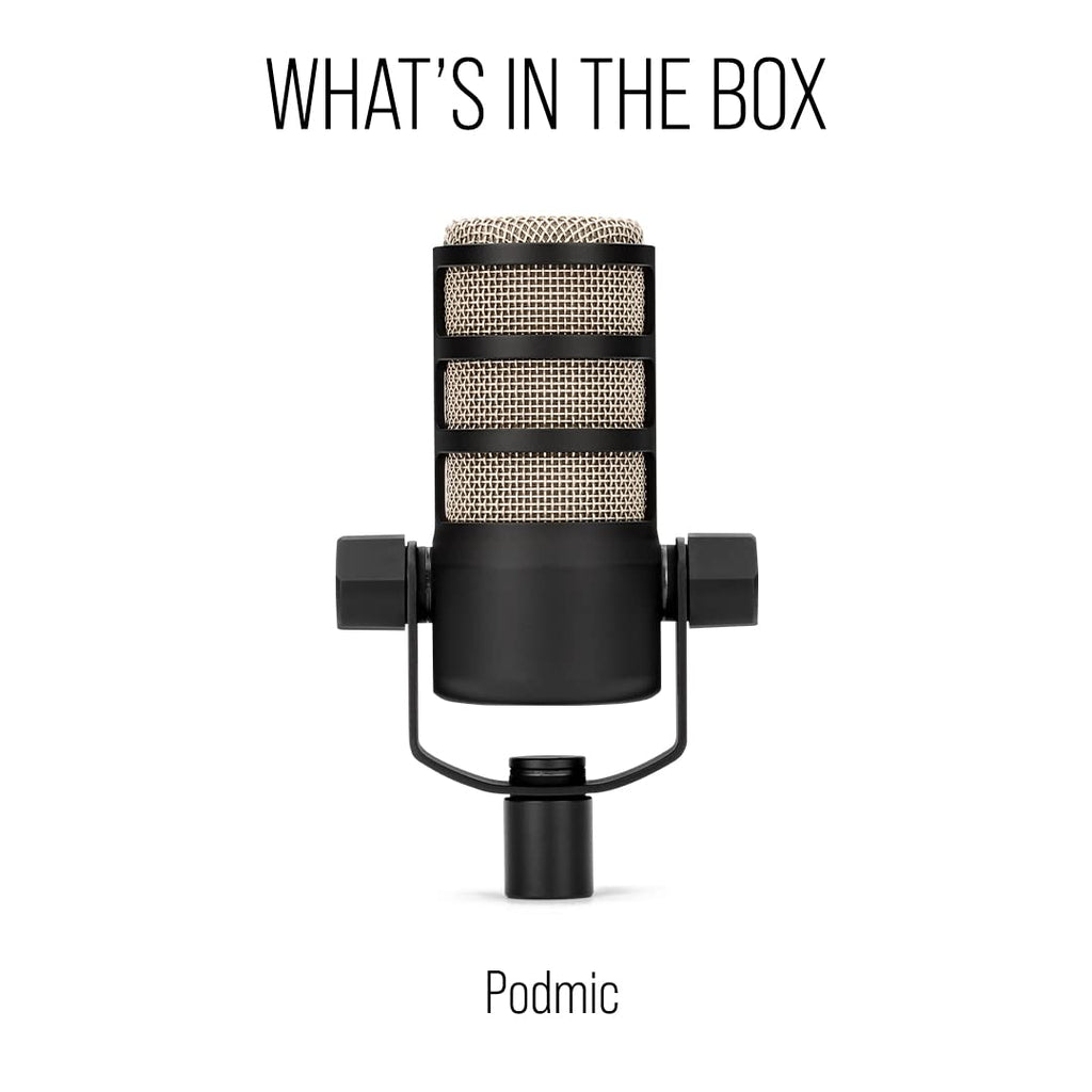 RÃDE PodMic USB Dynamic Broadcast Microphone, XLR + USB-C