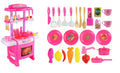 Little Chef's Pretend Kitchen Cooking Play Set with Food, Cups, Utensils, Pots and Pans
