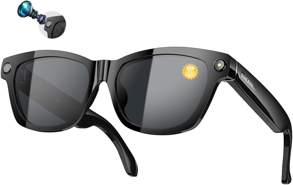 Blackview BV100 AI Smart Glasses - 8MP Camera, Lightweight 45.7g-