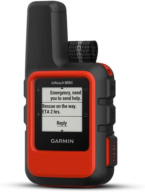 Garmin inReach Mini, Lightweight and Compact Handheld Satellite Communicator, Orange (Renewed)