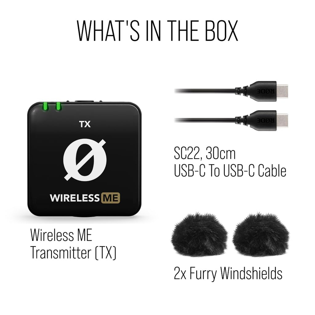 RÃDE Wireless ME (2 TX + 1 RX + Charging Case), Ultra-Compact