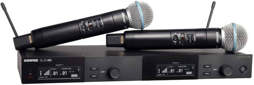 Shure SLXD24D/SM58 Dual Wireless Vocal System - H55 Band