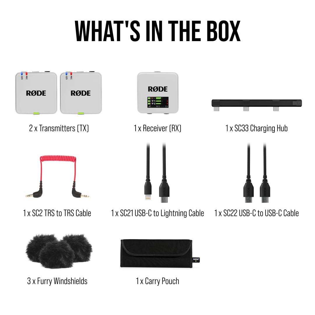 RÃDE Wireless GO (Gen 3) (2 TX + 1 RX + Charging Case), 32-Bit Float