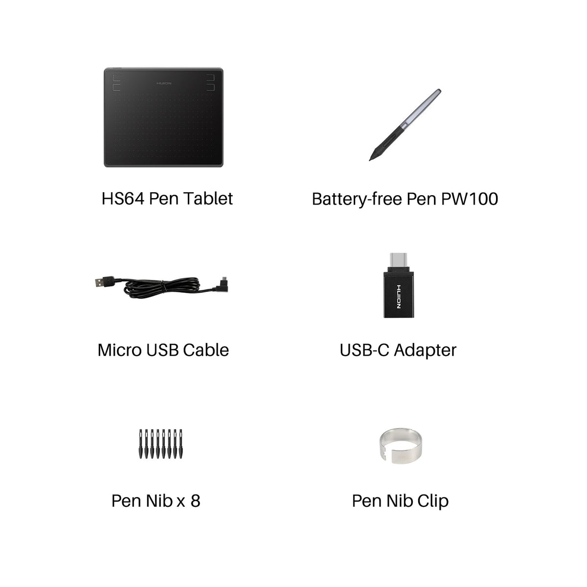 HUION Inspiroy H950P 8x5 inch Drawing Tablet 16384 Pen Pressure