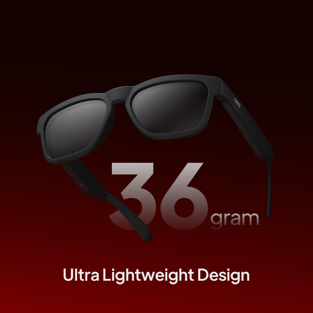 OHO AI Smart Glasses, UV400 Z87+ Audio Open Ear Bluetooth Sunglasses