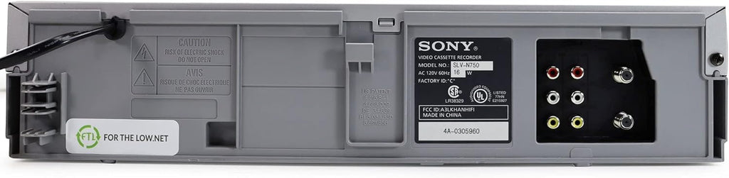 Sony SLV-N750 Full Chassis 4-Head Hi-Fi VCR (Renewed)