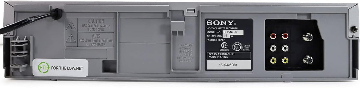 Sony SLV-N750 Full Chassis 4-Head Hi-Fi VCR (Renewed)