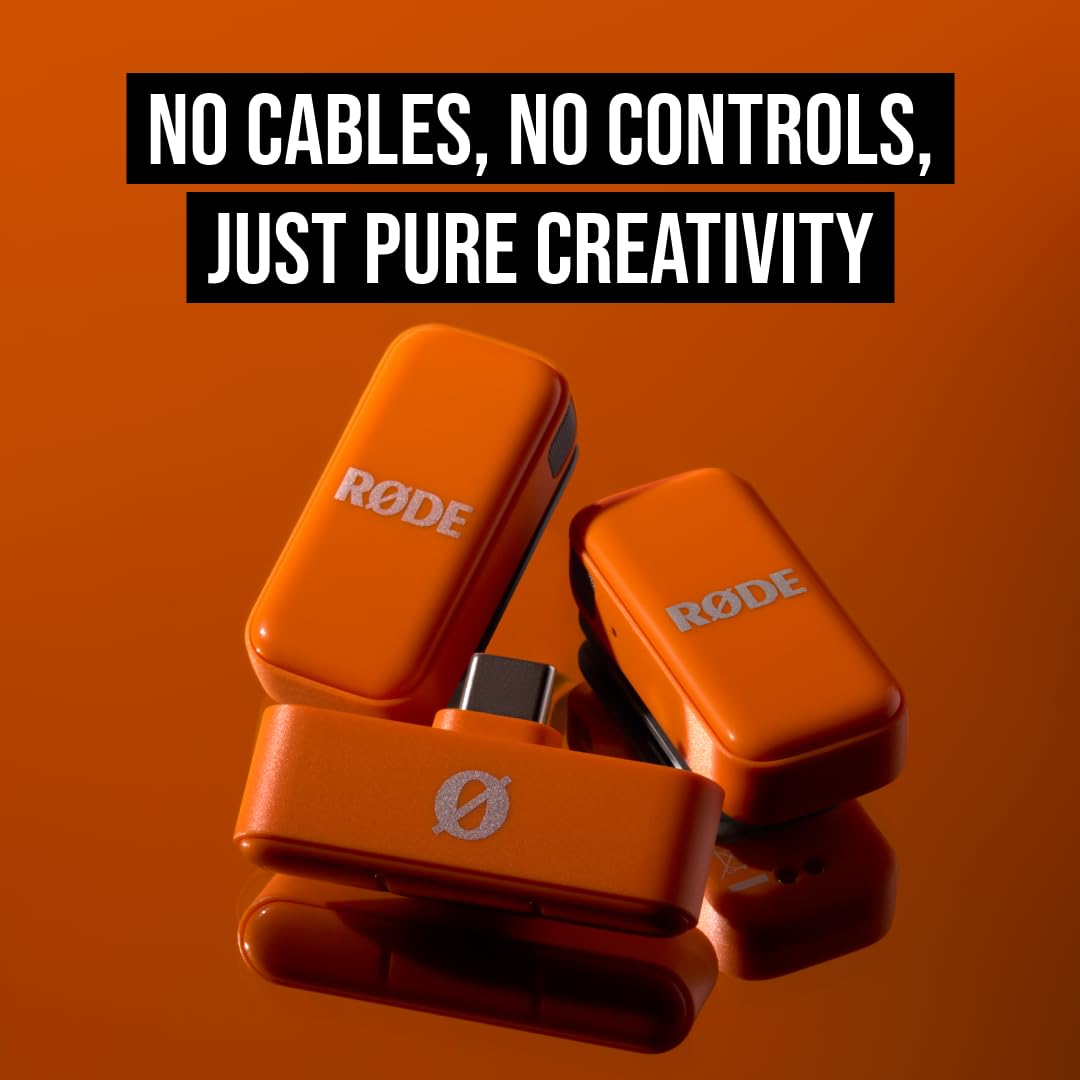 RÃDE Wireless Micro (2 Mics + Charging Case), USB-C for iPhone & Android