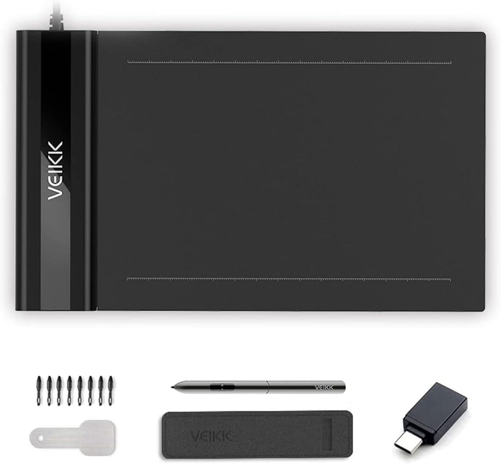 VEIKK S640 Drawing Tablet, 6x4 Inch Digital Graphics Tablet