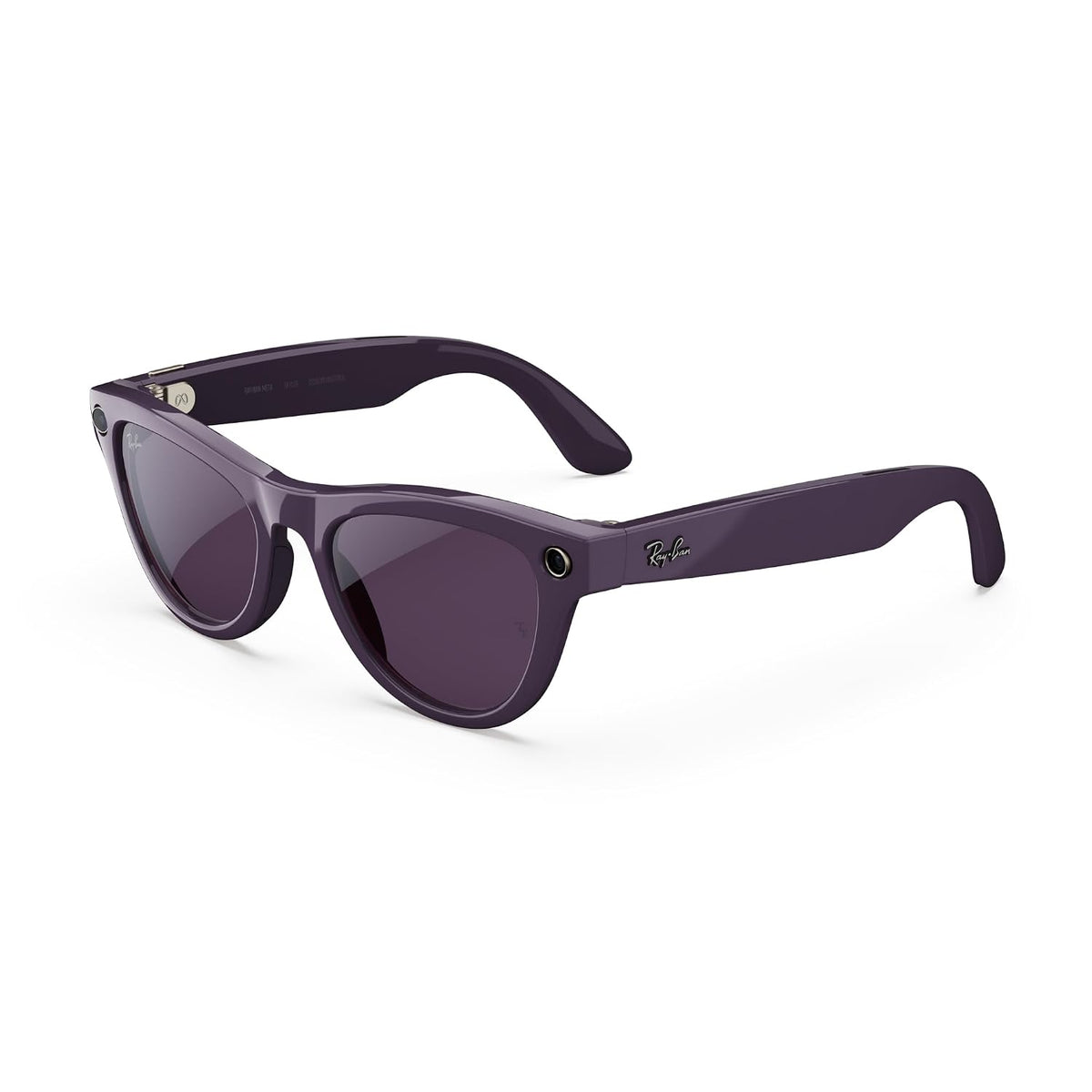 Meta Ray-Ban (Gen 2), Skyler, Shiny Mystic Violet | Smart AI Glasses for Men, Women â 2x Battery Life â 3K Ultra HD â 12 MP Camera, Audio, Video Recording â TransitionsÂ® Amethyst Lenses â Sunglasses