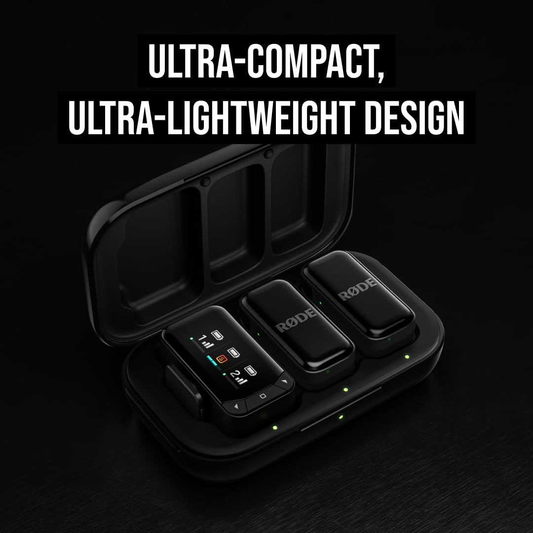 RÃDE Wireless Micro (2 Mics + Charging Case), USB-C for iPhone & Android