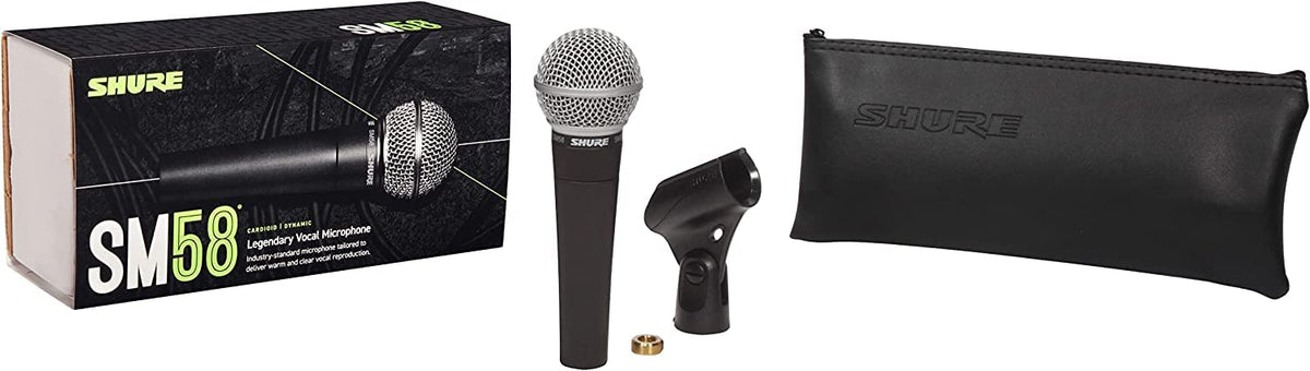Shure SM58 Pro Dynamic Vocal Microphone with 25-ft XLR Cable