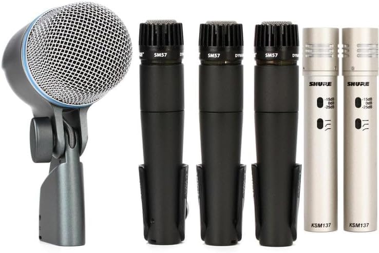 Shure DMK57-52 and KSM137 Pair Drum Microphone Bundle
