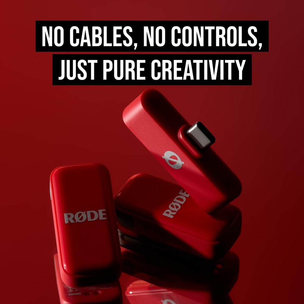 RÃDE Wireless Micro (2 Mics + Charging Case), USB-C for iPhone & Android
