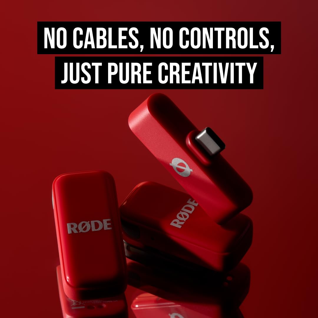 RÃDE Wireless Micro (2 Mics + Charging Case), USB-C for iPhone & Android