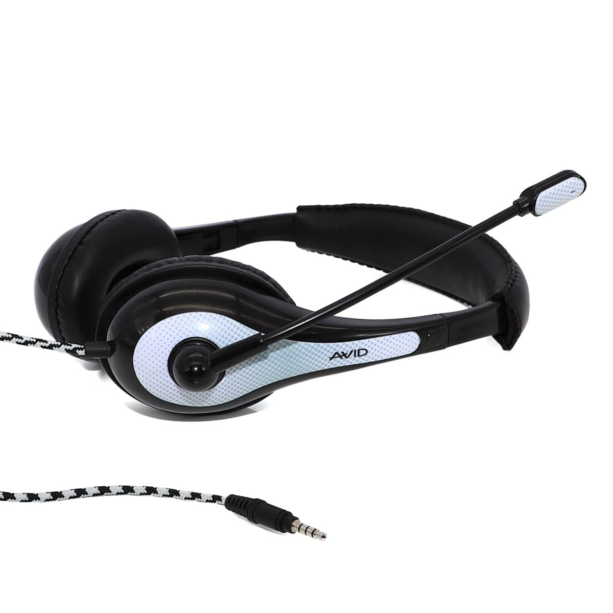 Avid Products AE-36 Headset in Green with Adjustable Boom Microphone for School, Classroom, Education, Testing and Assessment (100 Pack)
