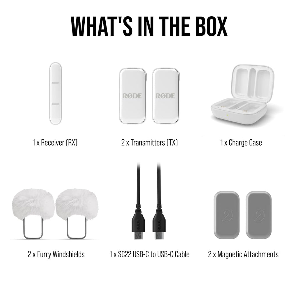 RÃDE Wireless Micro (2 Mics + Charging Case), USB-C for iPhone & Android