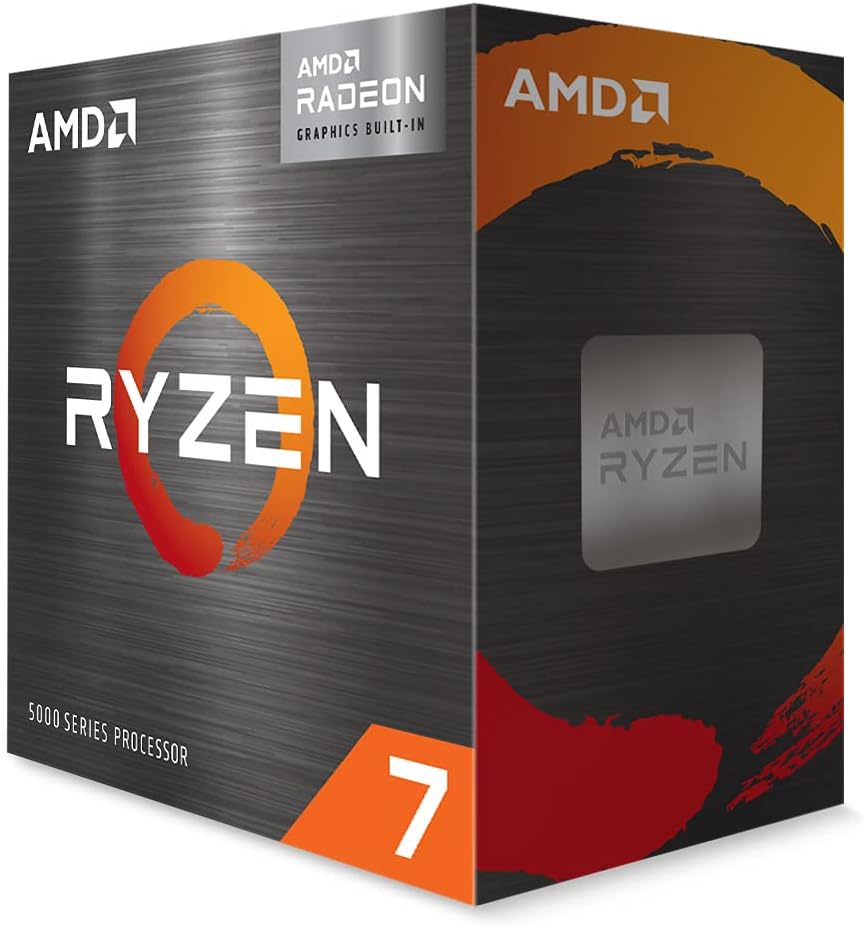 AMD Ryzenâ¢ 7 5700G 8-Core, 16-Thread Desktop Processor with Radeonâ¢ Graphics