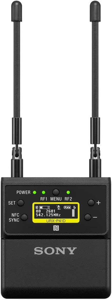 Sony UWP-D27 2-Person Camera-Mount Wireless Omni Lavalier Microphone System (UC25: 536 to 608 MHz) with 6Ave Cleaning Kit