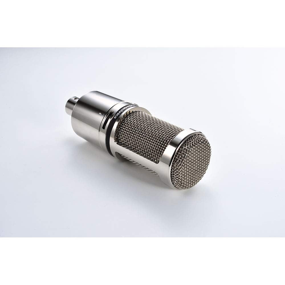 Audio-Technica AT2020 Cardioid Condenser Studio XLR Microphone, Ideal for Project/Home Studio Applications, Black
