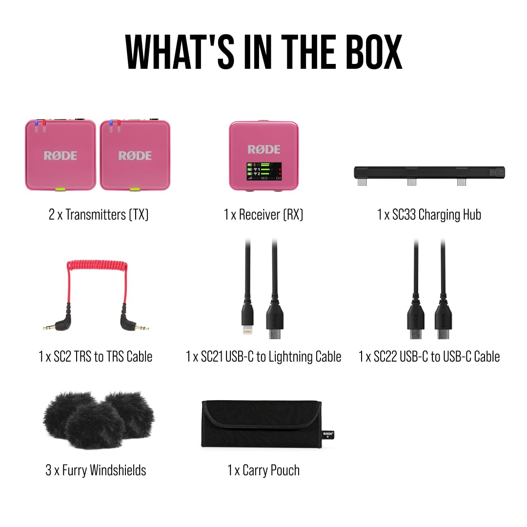 RÃDE Wireless GO (Gen 3) (2 TX + 1 RX + Charging Case), 32-Bit Float