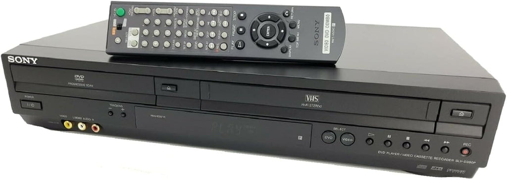 Sony SLV-D380P DVD/VCR Tunerless Progressive Scan DVD/VHS Combo Player (2009 Model), Black (Renewed)
