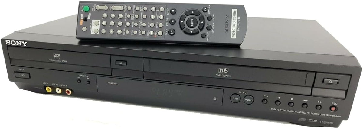 Sony SLV-D380P DVD/VCR Tunerless Progressive Scan DVD/VHS Combo Player (2009 Model), Black (Renewed)