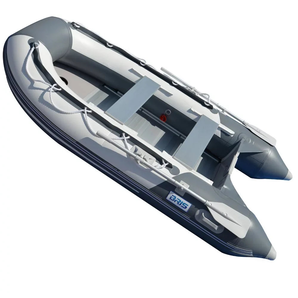 BRIS 9.8 Ft. Inflatable Watercraft Dinghy Tender Raft with Aluminum floor