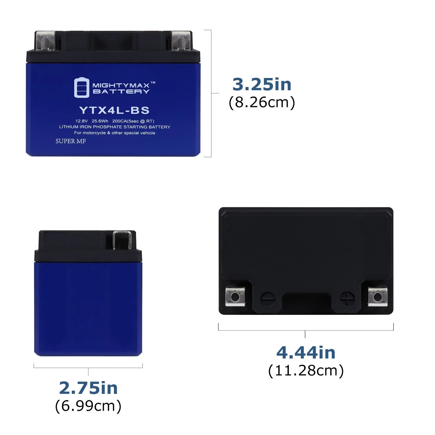 YTX4L-BS Lithium Replacement Battery with Bombardier Quest Max 650 2004 - 20 Pack