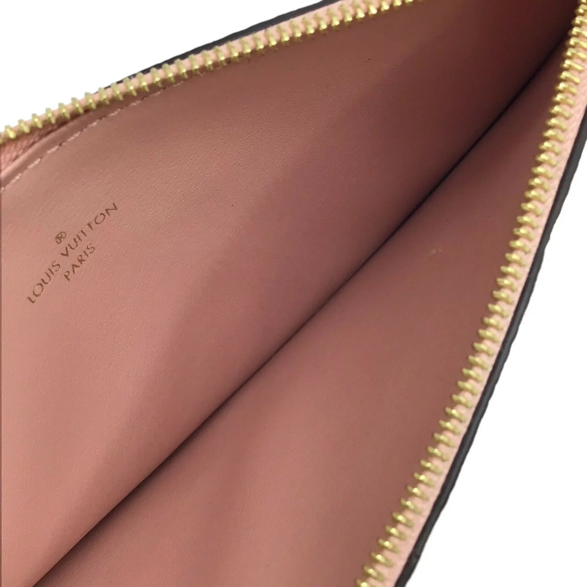Pre-Owned LOUIS VUITTON Louis Vuitton Monogram Implant Pochette Felicie M67856 Chain Wallet Bag Pink G Hardware Gold Rose Ballerine Women's (Fair)