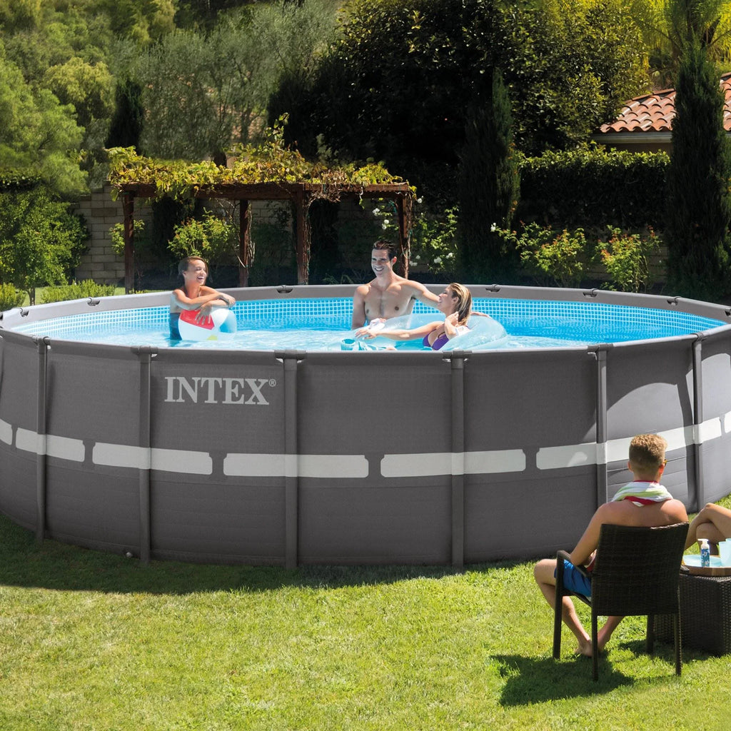 Intex 18' x 52" Ultra Frame Above Ground Swimming Pool Set with Sand Filter Pump