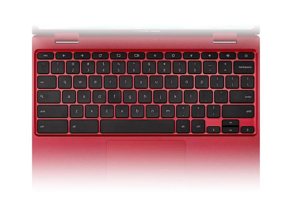 ASUS Chromebook Laptop in Red, 12, Intel Celeron, 32GB Flash Storage, 4GB RAM, C223NA-DH02-RD
