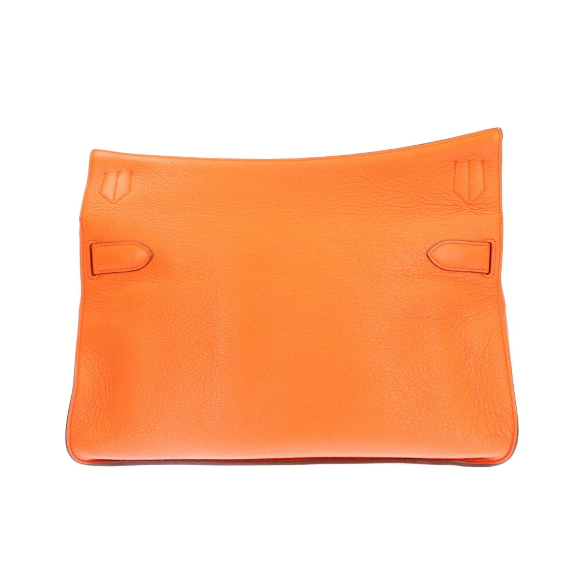 Pre-Owned Hermes Gypsière 34 Shoulder Bag Taurillon Clemence Orange Women's HERMES BRB10010000013133 (Good)