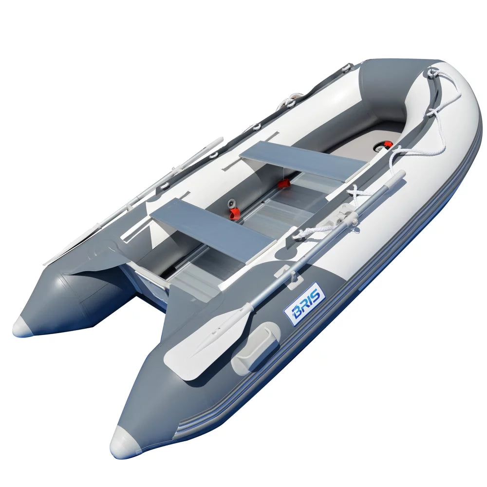 BRIS 9.8 Ft. Inflatable Watercraft Dinghy Tender Raft with Aluminum floor